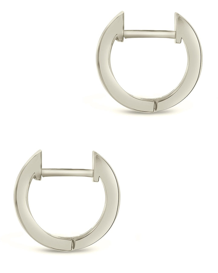 Baguette Micro Hoop Earrings