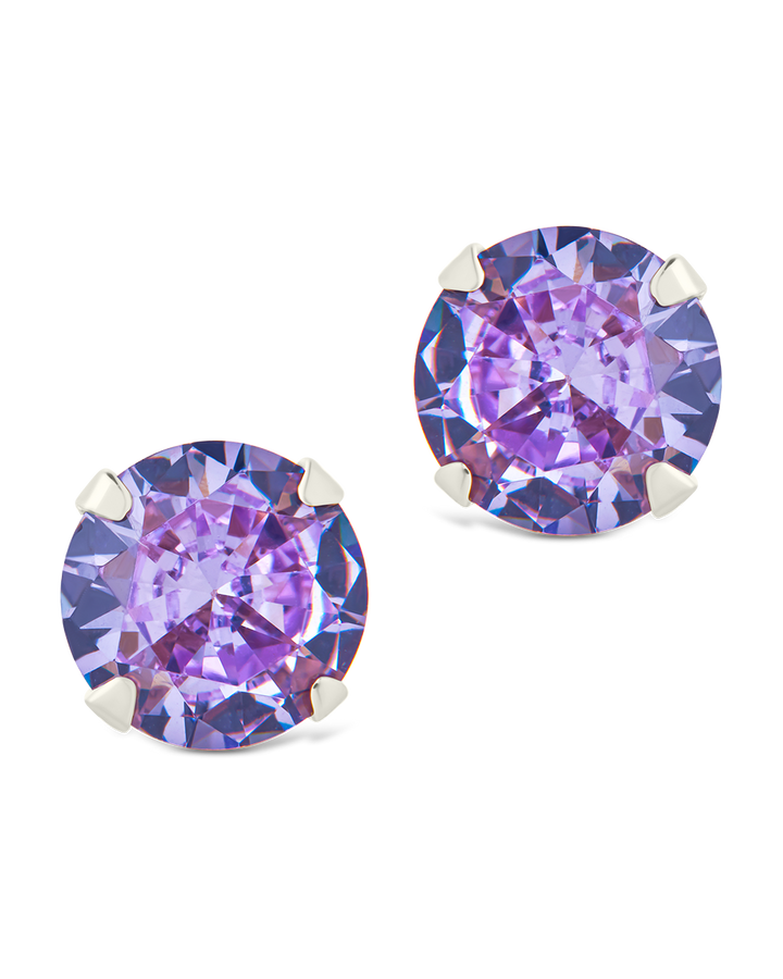 Rainbow CZ Studs - 7mm