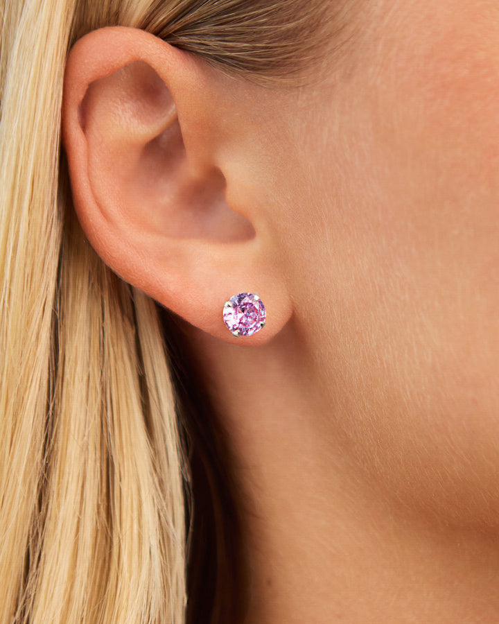 Rainbow CZ Studs - 7mm