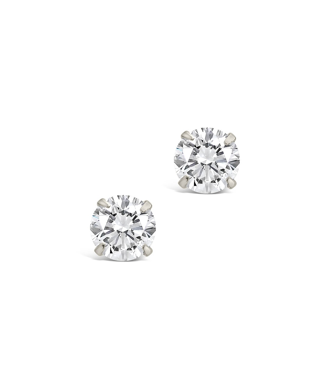 CZ Stud Earrings - 4mm