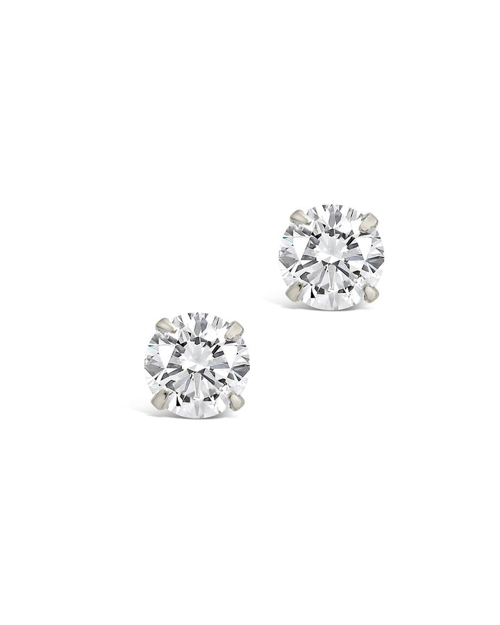 CZ Stud Earrings - 4mm