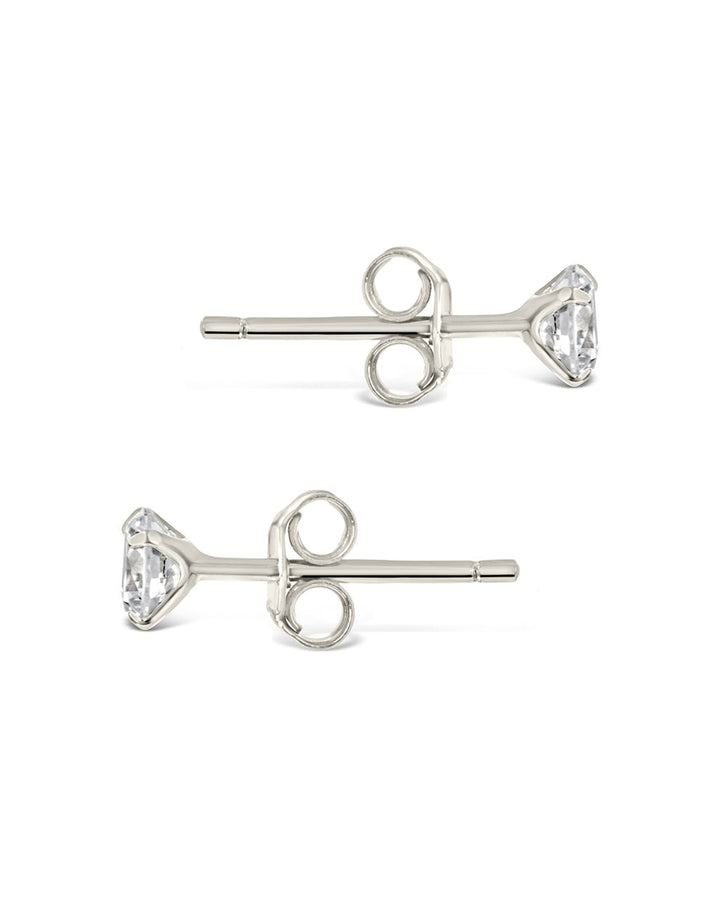 CZ Stud Earrings - 4mm