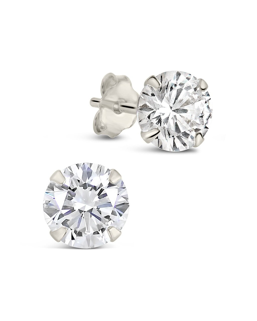 CZ Stud Earrings - 6mm