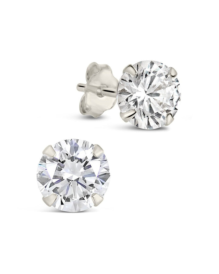 CZ Stud Earrings - 6mm