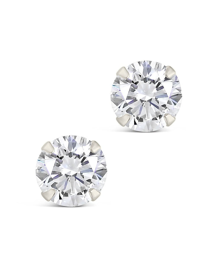 CZ Stud Earrings - 6mm