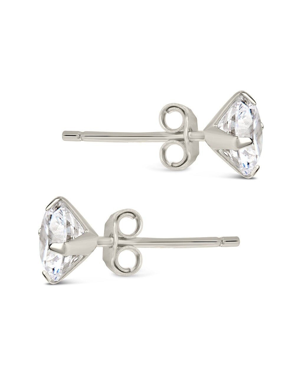 CZ Stud Earrings - 6mm