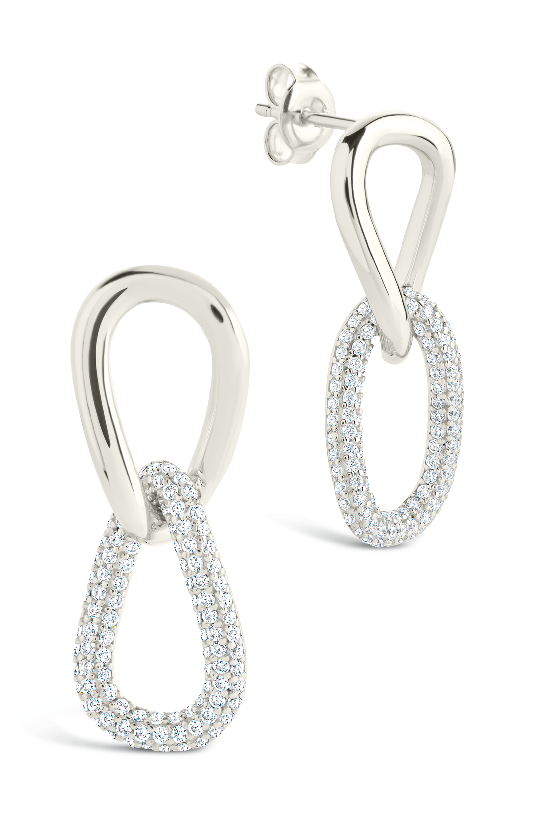 Taissa CZ Chain Link Studs