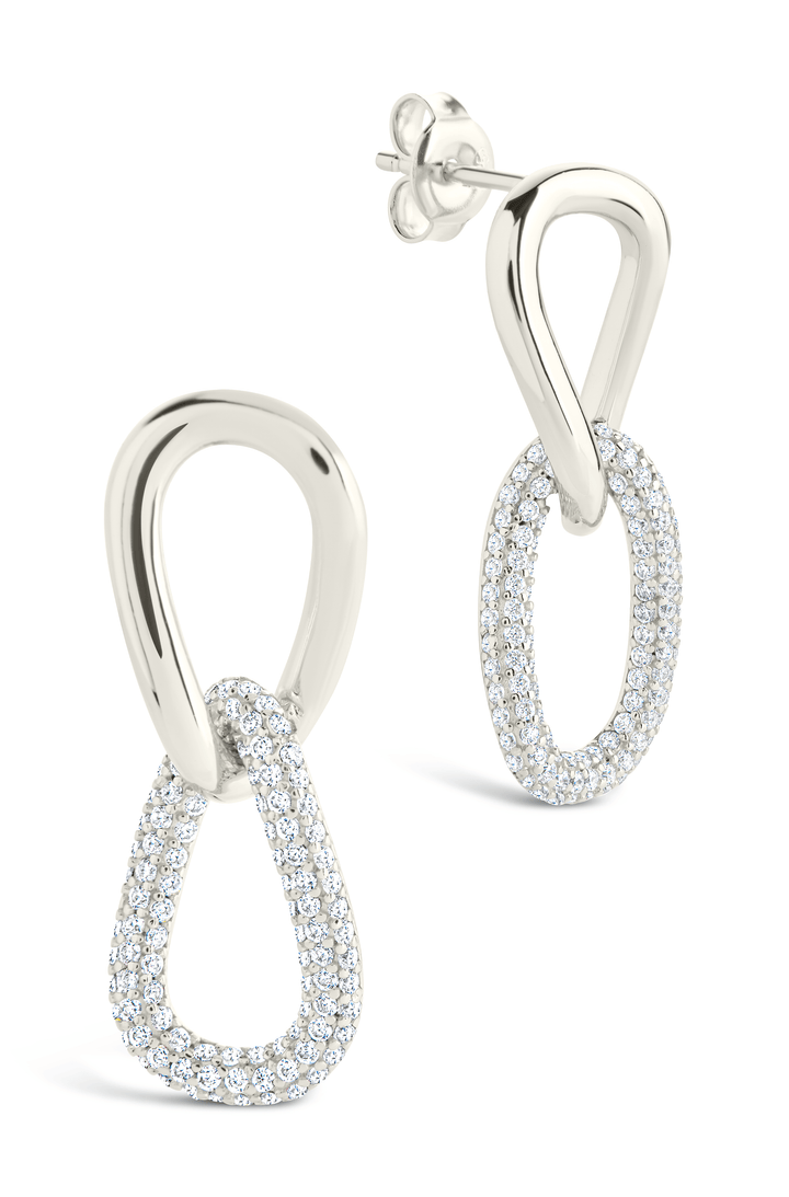 Taissa CZ Chain Link Studs