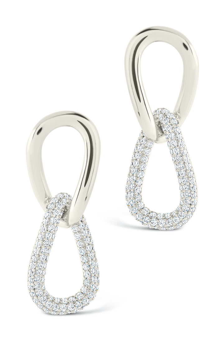 Taissa CZ Chain Link Studs