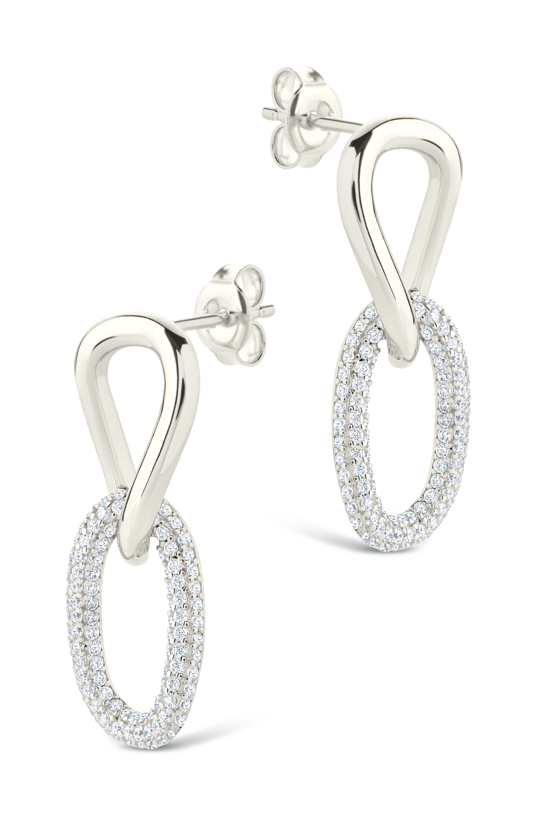 Taissa CZ Chain Link Studs