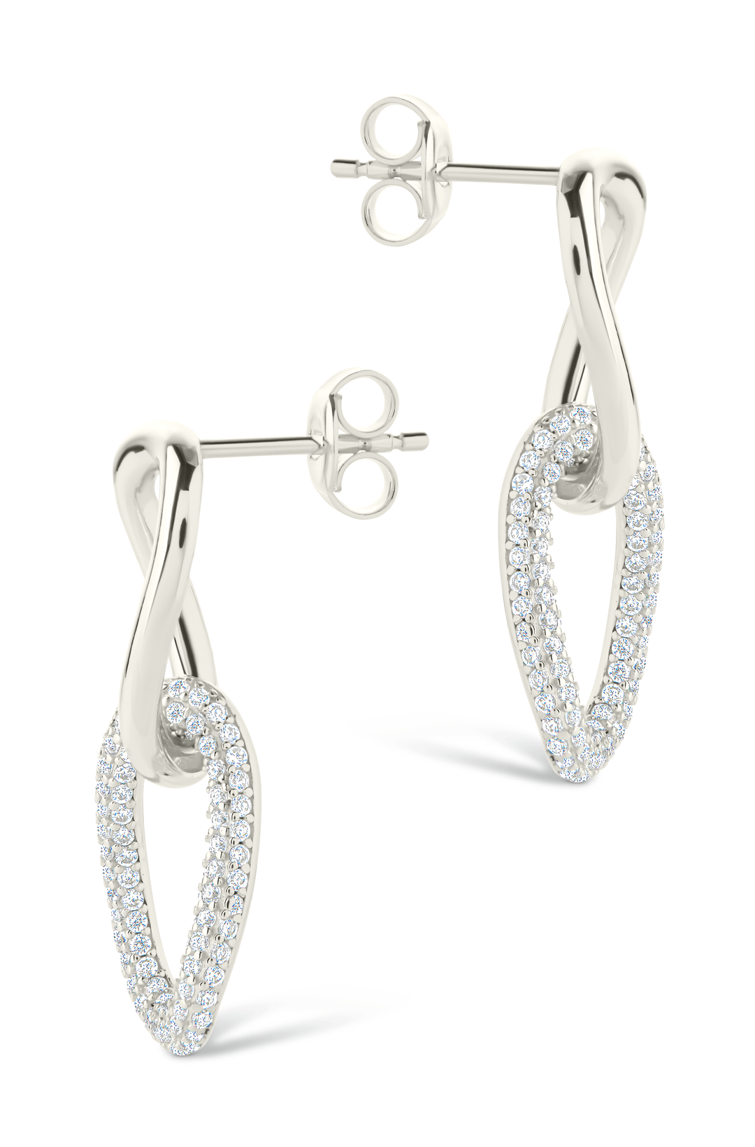 Taissa CZ Chain Link Studs