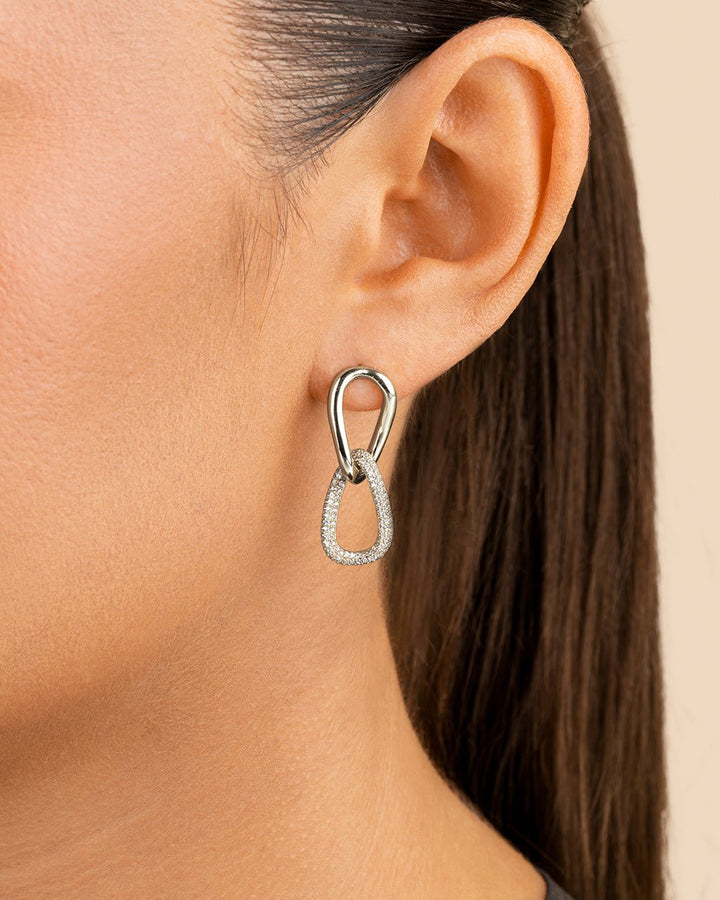 Taissa CZ Chain Link Studs