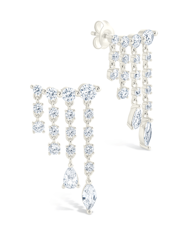 Adrian CZ Waterfall Statement Studs