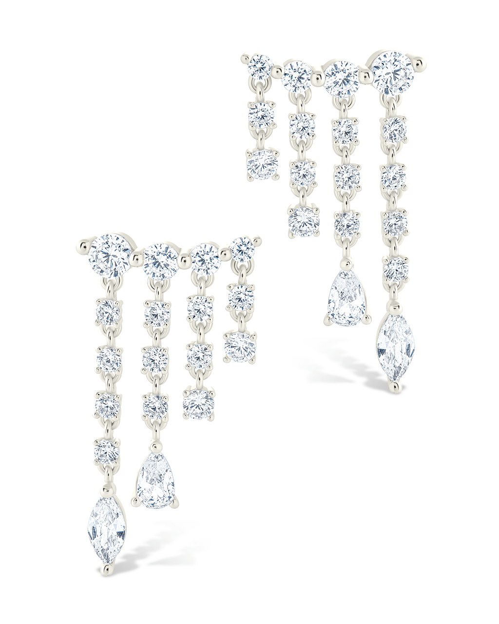 Adrian CZ Waterfall Statement Studs