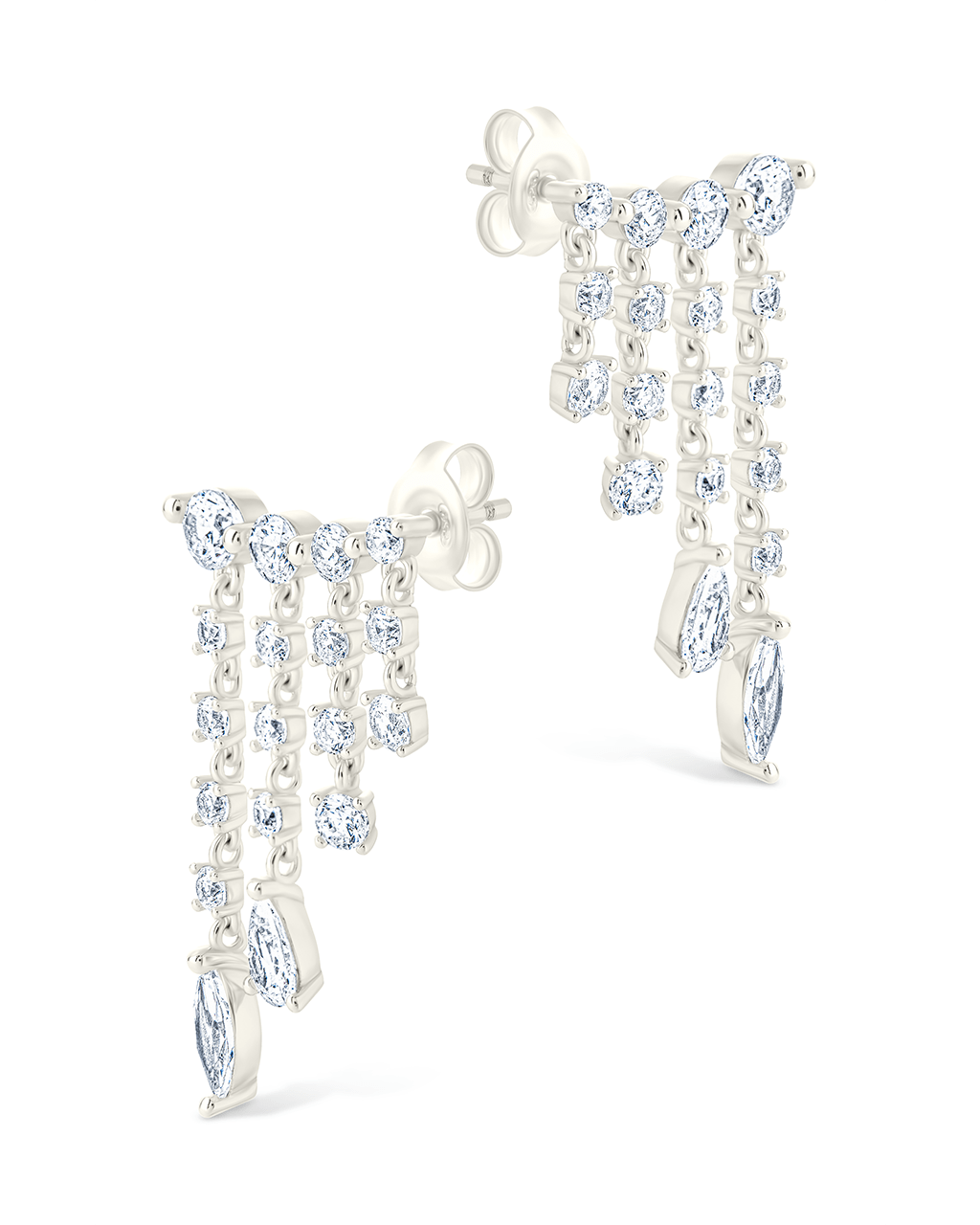Adrian CZ Waterfall Statement Studs