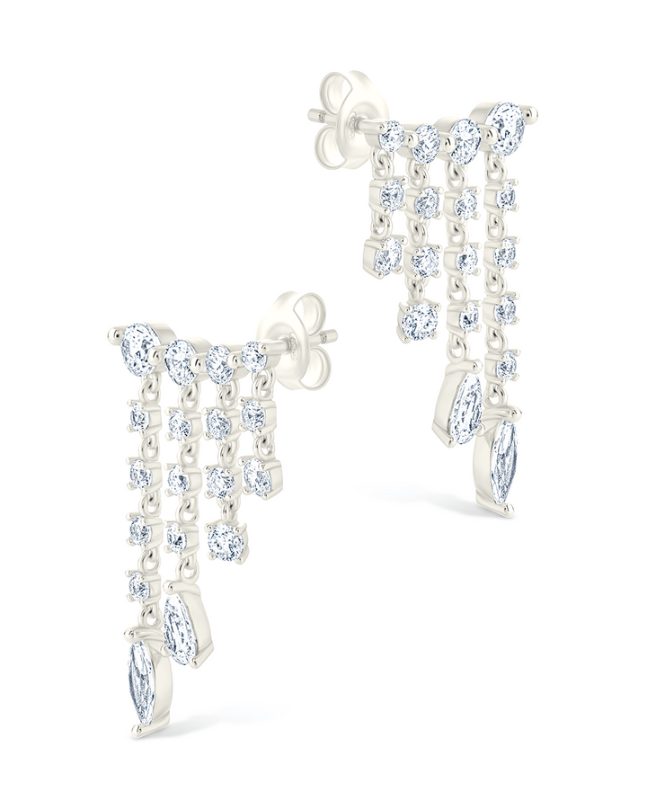 Adrian CZ Waterfall Statement Studs