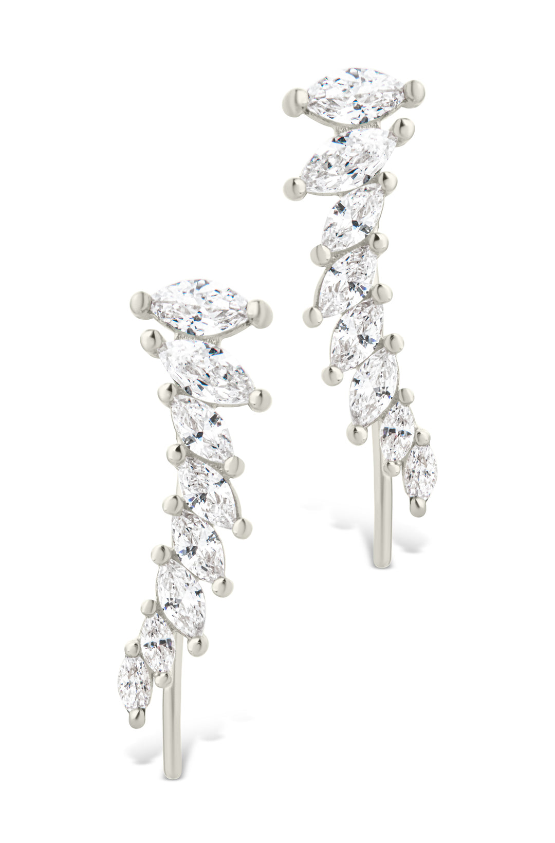 Skye CZ Threader Crawler Earrings
