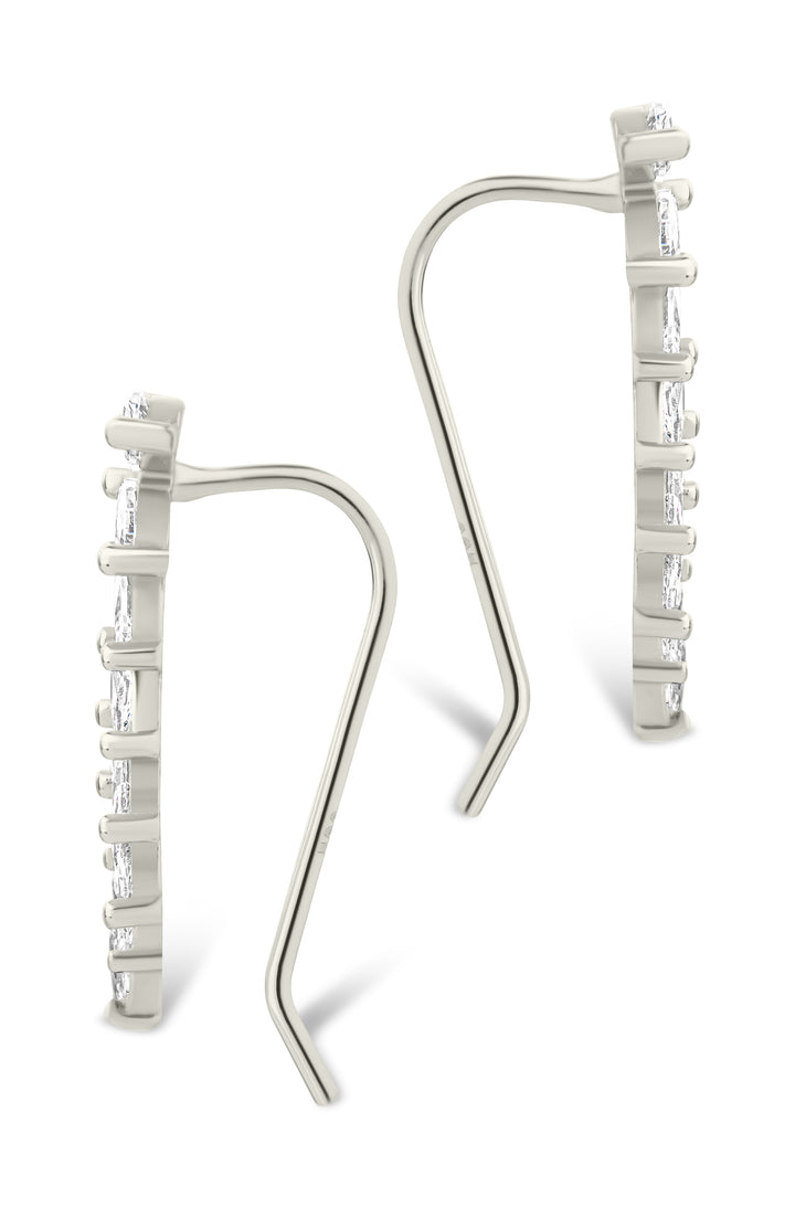 Skye CZ Threader Crawler Earrings