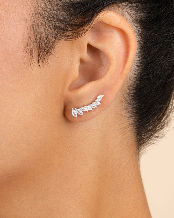 Skye CZ Threader Crawler Earrings