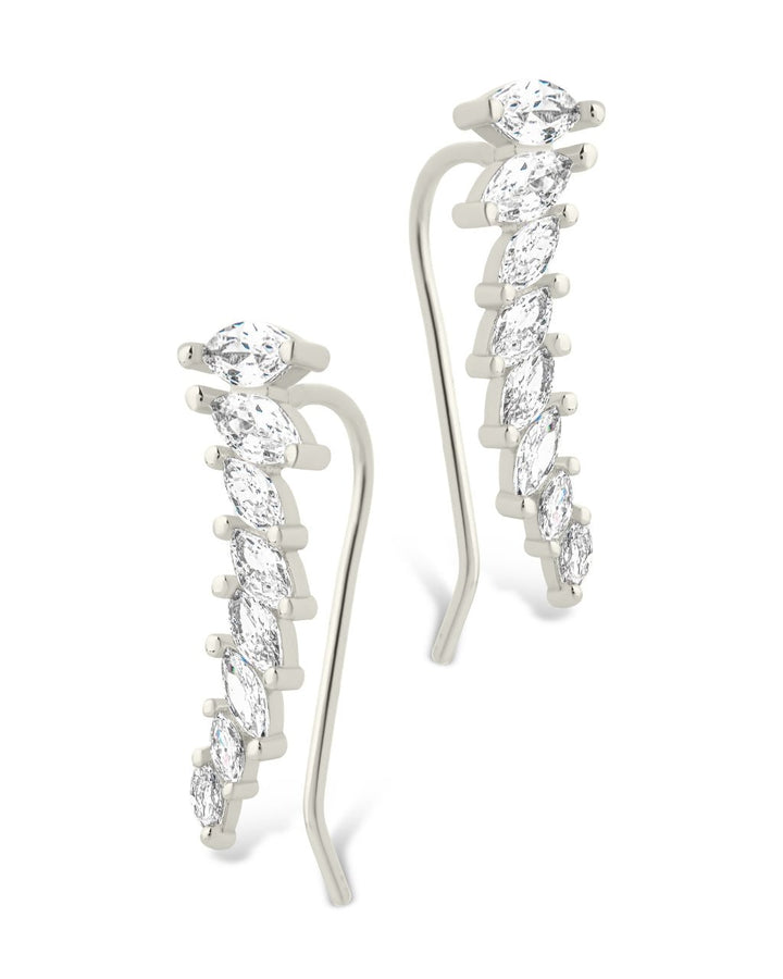 Skye CZ Threader Crawler Earrings