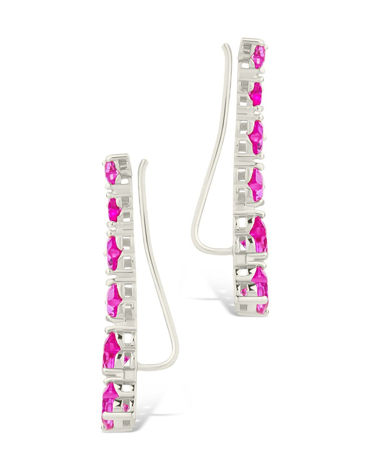 Jillian CZ Heart Crawler Studs