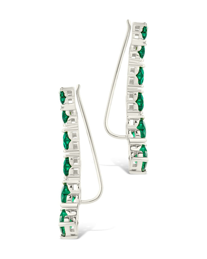 Jillian CZ Heart Crawler Studs