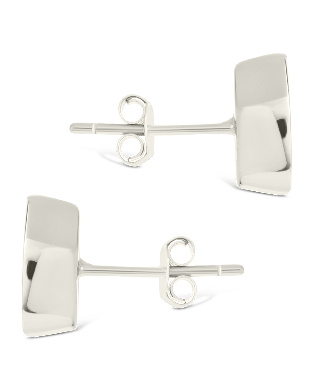 Marquise Cut Bezel Set Stud Earrings
