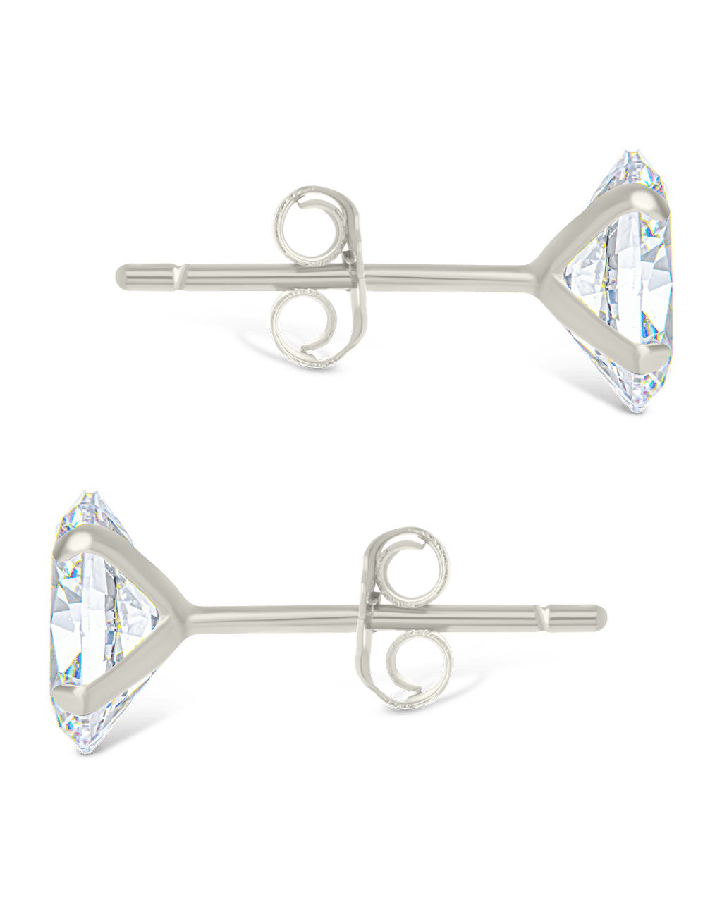 Oval Cut Prong Set Stud Earrings