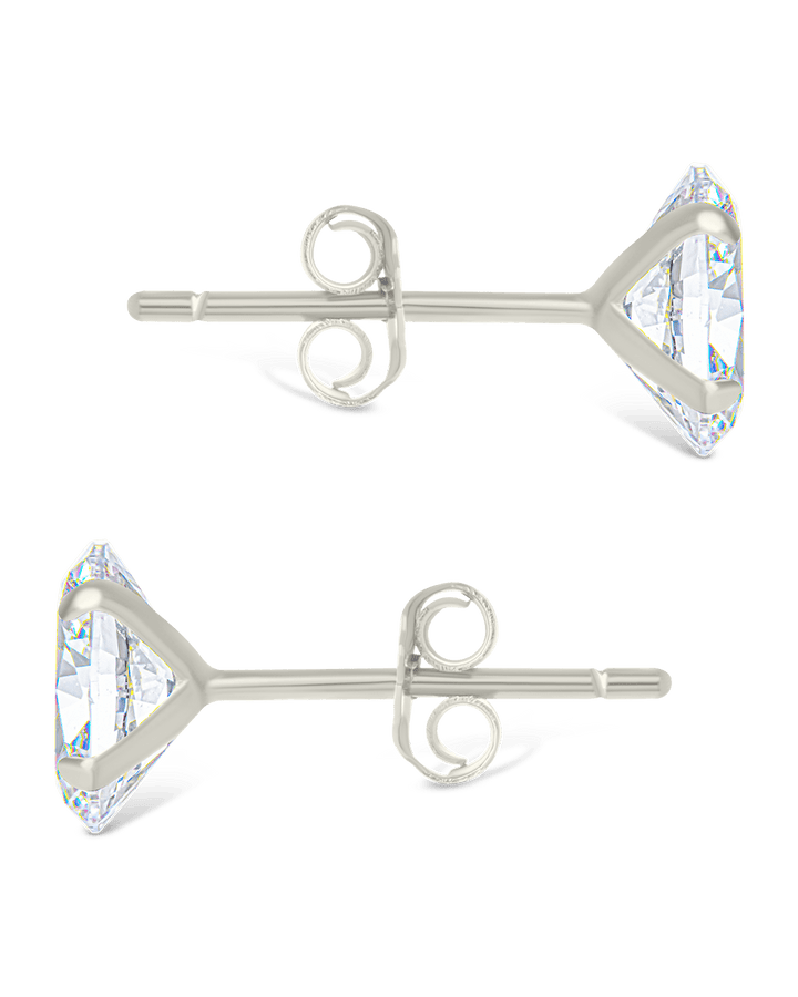 Oval Cut Prong Set Stud Earrings