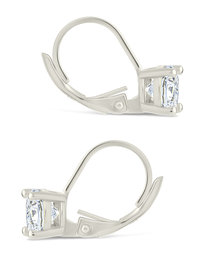 Round Cut French Clip Earrings