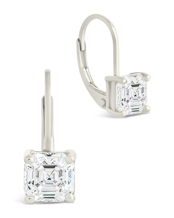 Princess Cut French Clip Earrings