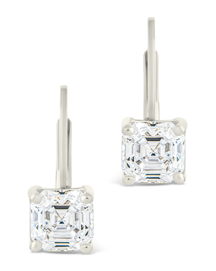 Princess Cut French Clip Earrings