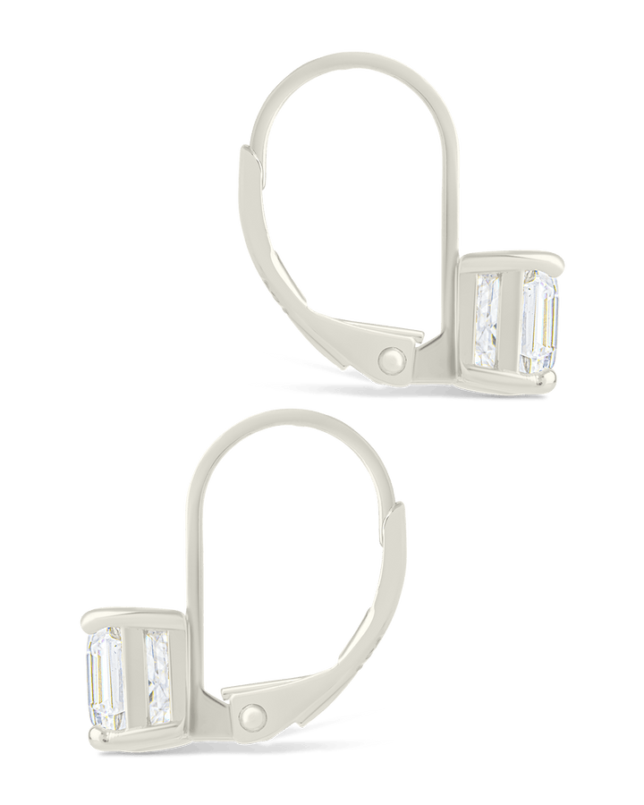 Princess Cut French Clip Earrings