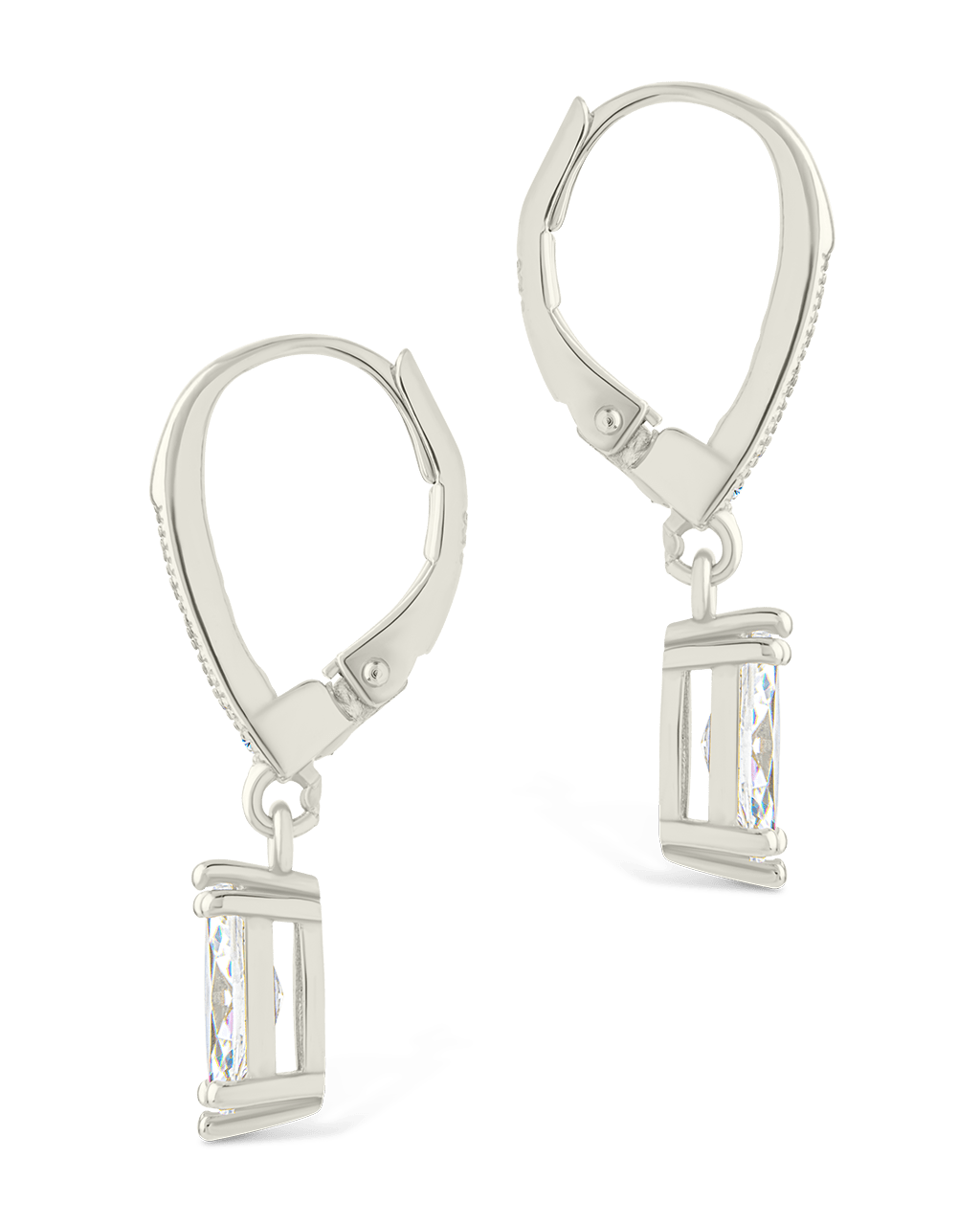 Allegra Marquise Cut CZ French Clip Earrings