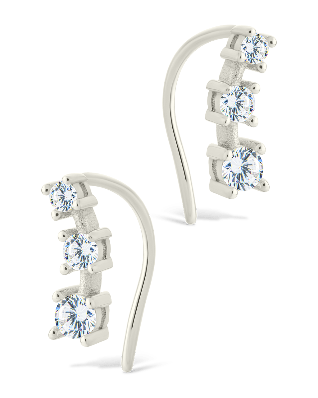 Round Cut Mini Ear Crawlers