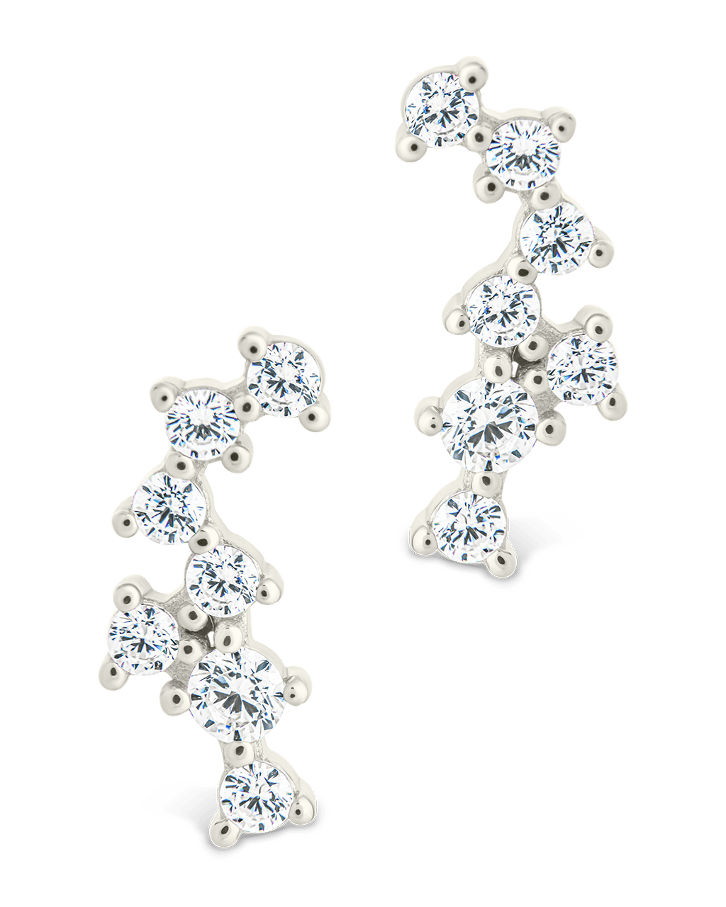 Round Cut Cluster CZ Crawlers