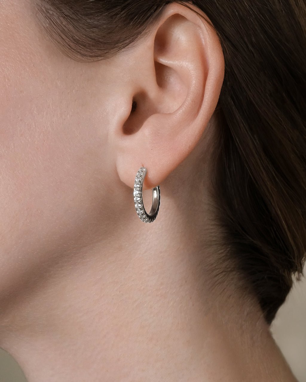 Eleri CZ Tube Hoops