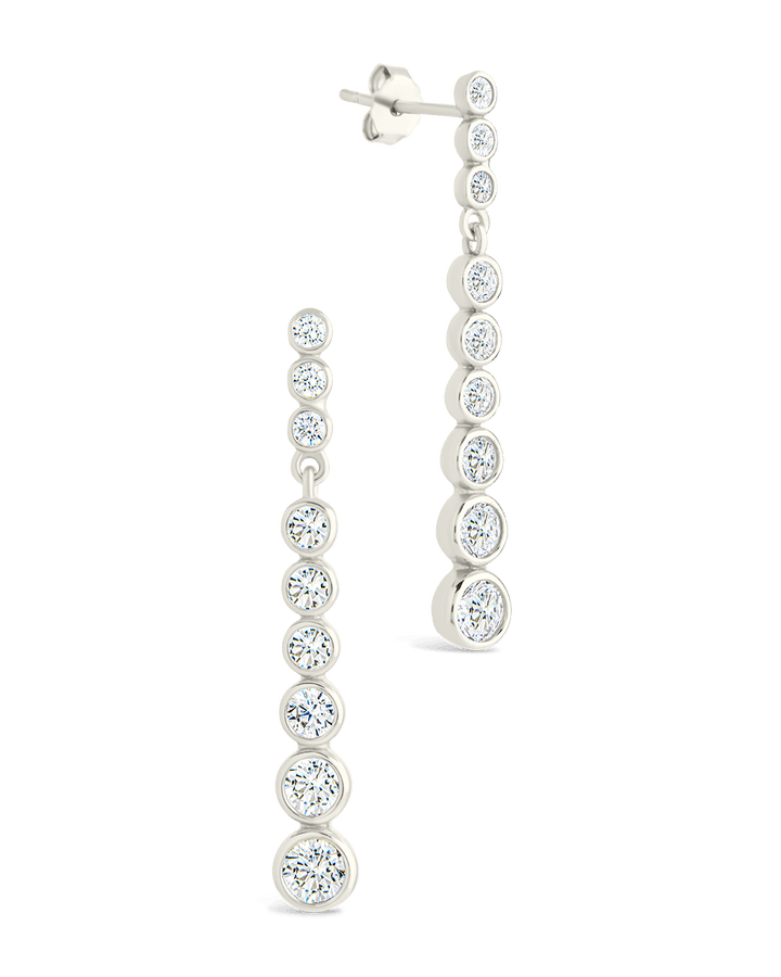 Helene Brilliant Cut CZ Dangle Earrings