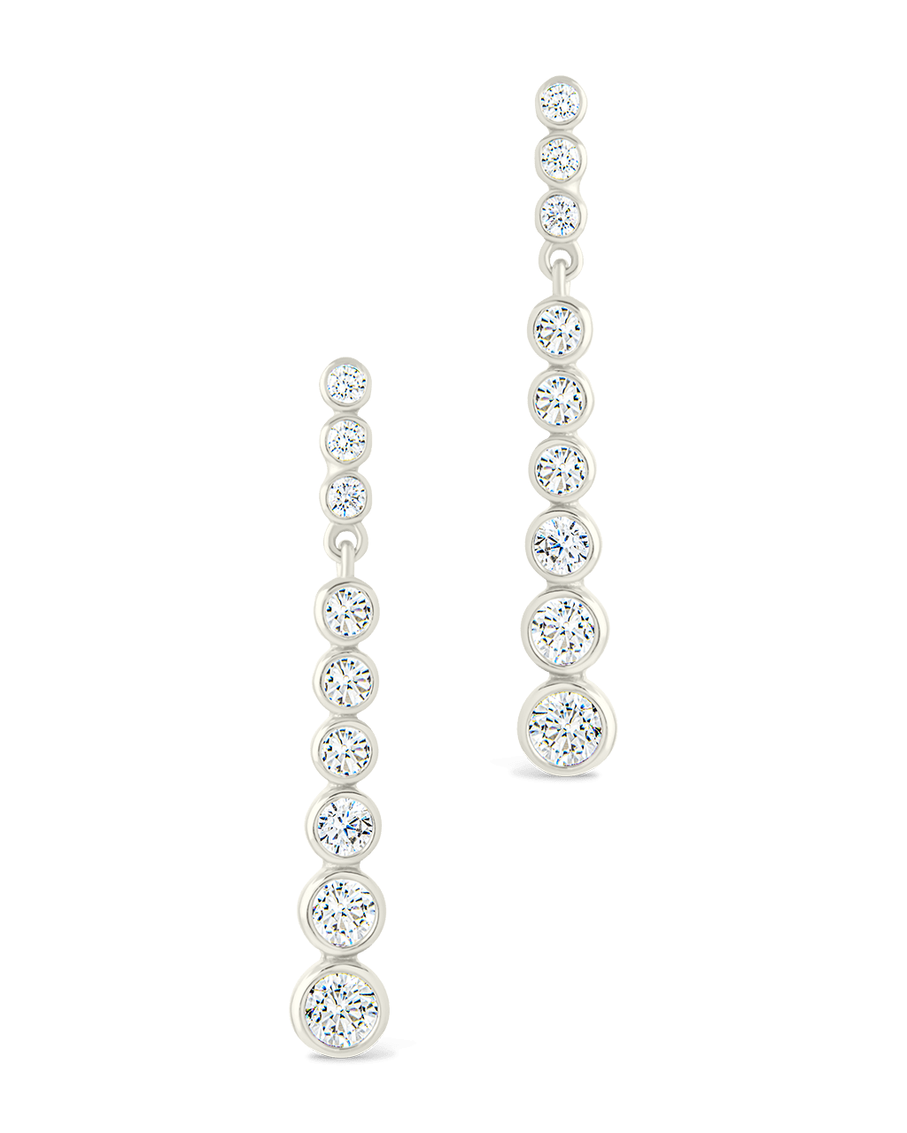 Helene Brilliant Cut CZ Dangle Earrings