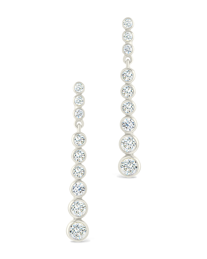 Helene Brilliant Cut CZ Dangle Earrings