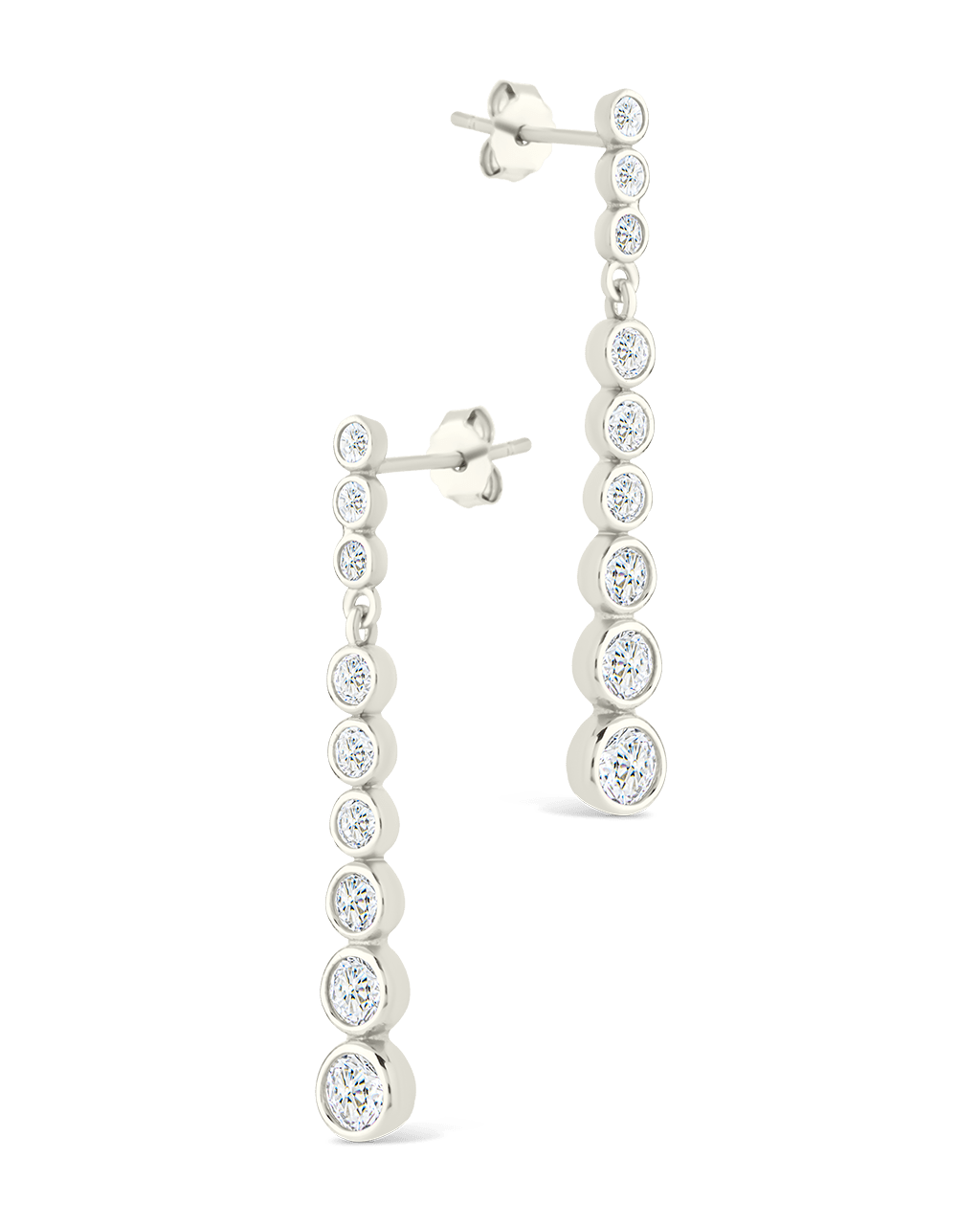 Helene Brilliant Cut CZ Dangle Earrings