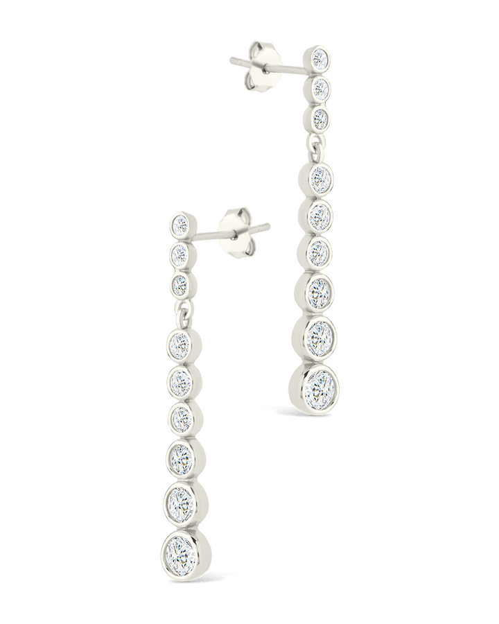 Helene Brilliant Cut CZ Dangle Earrings