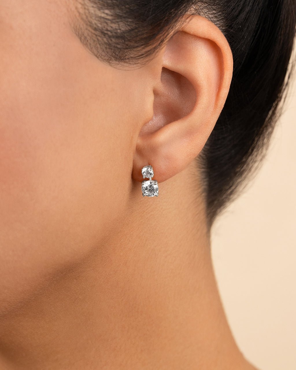 Galatea Brilliant Cut CZ Studs