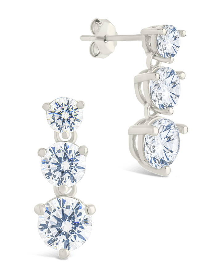 Opaline Brilliant Cut CZ Studs
