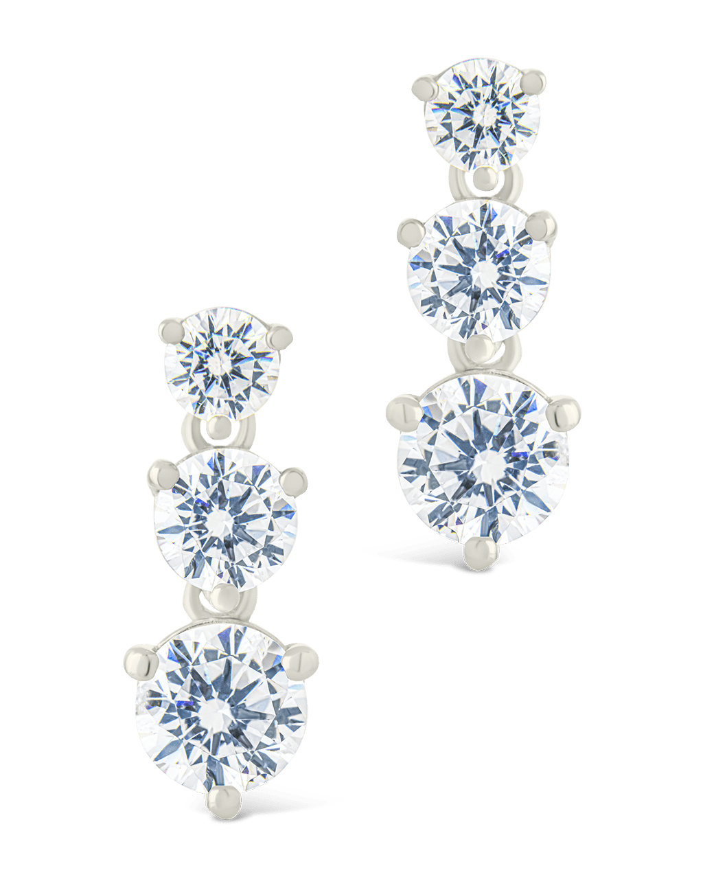 Opaline Brilliant Cut CZ Studs