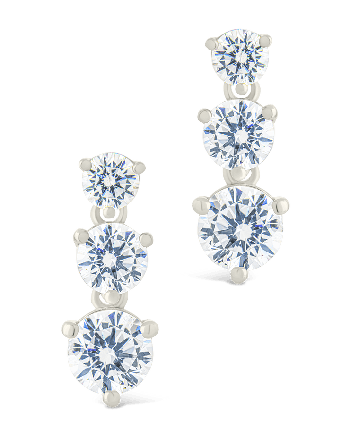 Opaline Brilliant Cut CZ Studs