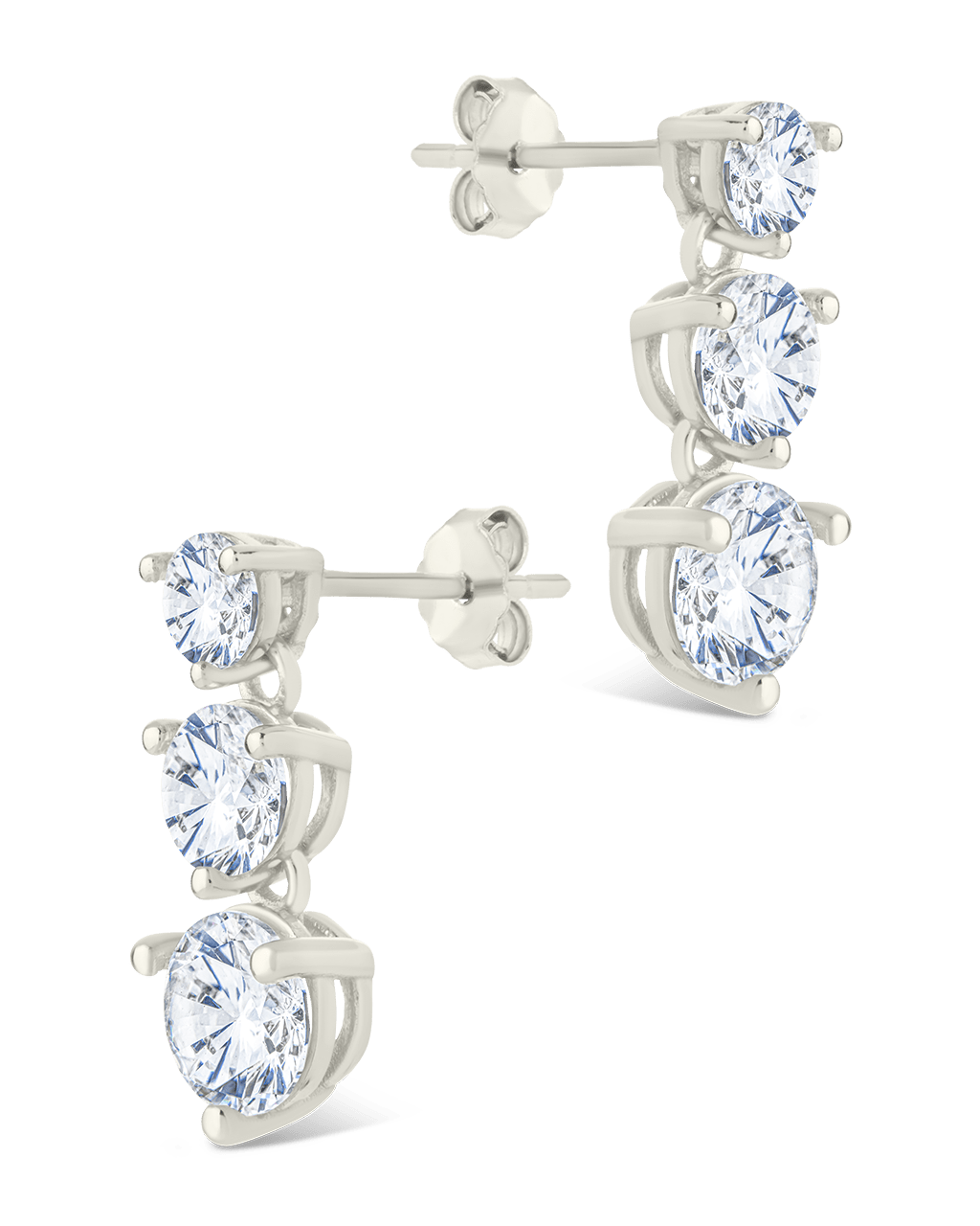 Opaline Brilliant Cut CZ Studs