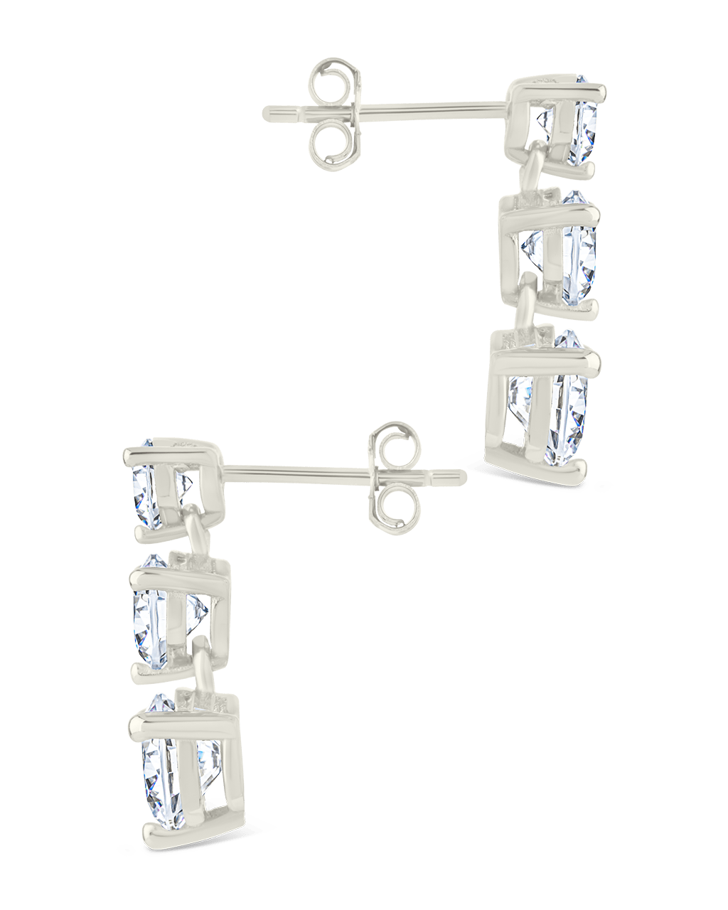 Opaline Brilliant Cut CZ Studs