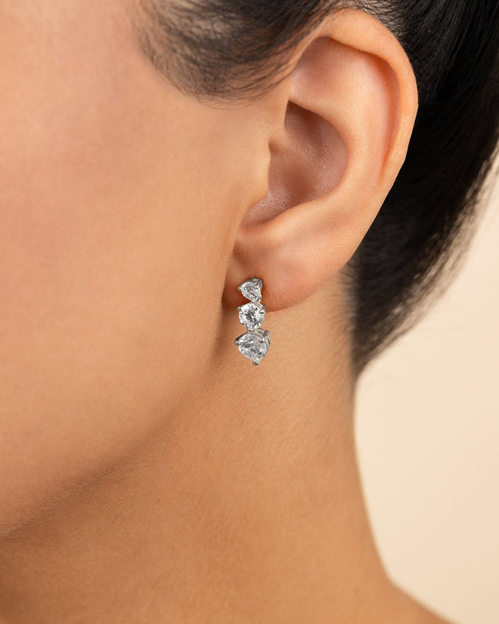 Opaline Brilliant Cut CZ Studs