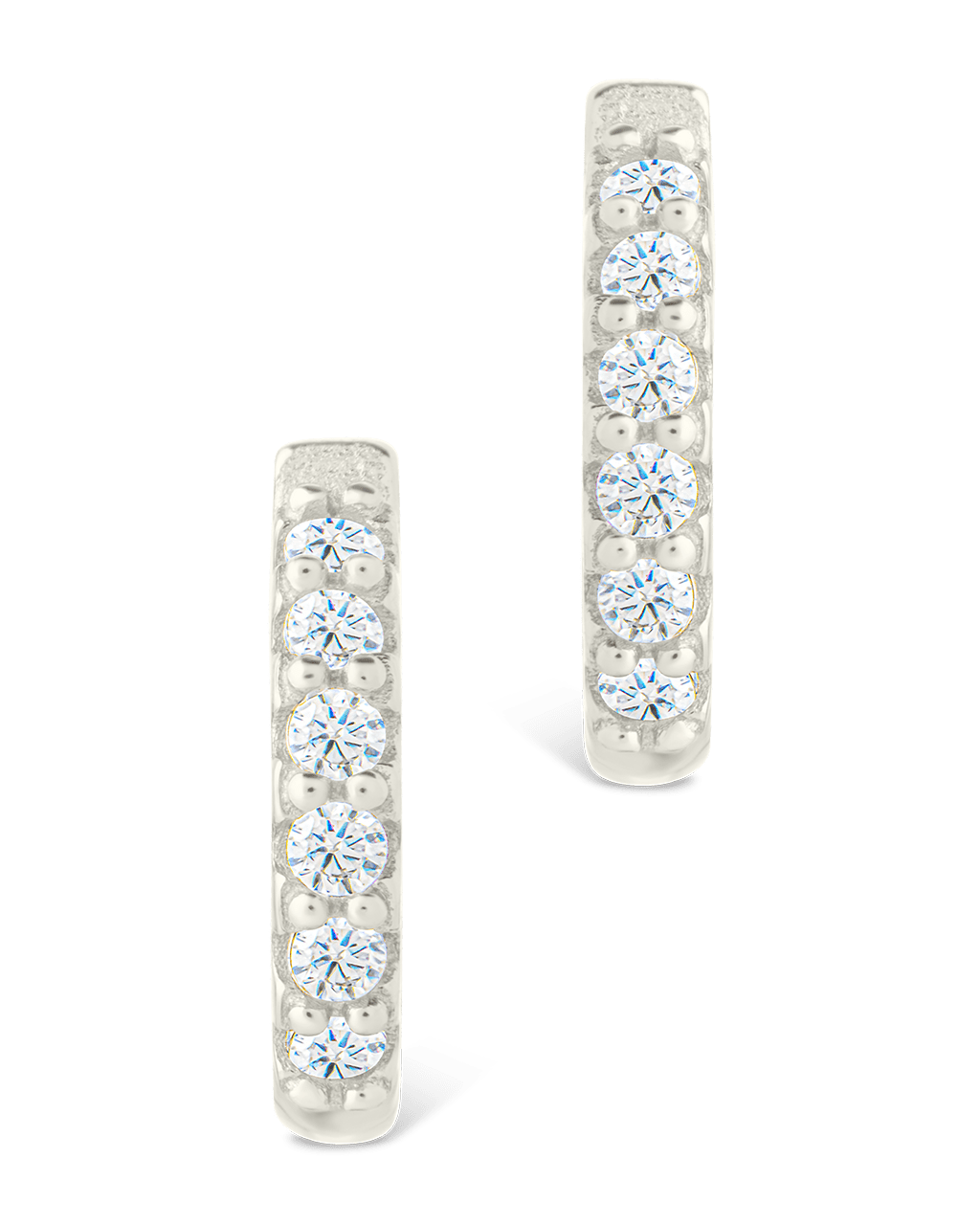 Constance CZ Studded Statement Hoops